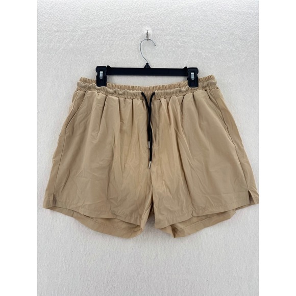 Coofandy Other - COOFANDY - Athletic Shorts Drawstring Waist Pockets - Khaki - XL - Mens